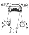 Chrysler Sebring Fog Light Diagram - 4805390AA