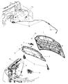 Chrysler Hood Cable Diagram - 5109272AA