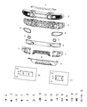 Jeep Wrangler License Plate Diagram - 68293737AA