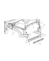 Dodge Ram 2500 Radiator Support Diagram - 55275694AD