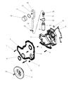 2002 Dodge Ram 3500 Timing Cover Diagram - 5014190AA