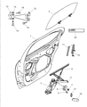 Chrysler Cirrus Door Hinge Diagram - 4814467