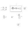Dodge Journey Door Lock Cylinder Diagram - 68085684AA