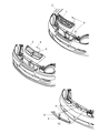 2000 Dodge Neon Grille Diagram - 5288922AC