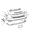 2010 Dodge Journey Bumper Diagram - 68034223AD