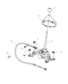 Chrysler PT Cruiser Shift Knob Diagram - 1BX47DKAAB