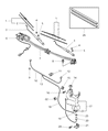 Dodge Intrepid Windshield Wiper Diagram - WB00000DAA