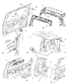 Jeep Trunk Lid Lift Support Diagram - 57010181AB