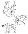 Jeep Commander Door Lock Actuator Diagram - 55113381AA
