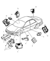 Dodge Stratus Air Bag Control Module Diagram - 4602340AD