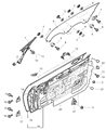 Chrysler Sebring Door Hinge Diagram - MR271687