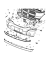 Dodge Nitro Air Deflector Diagram - 68018907AA