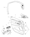 2011 Jeep Grand Cherokee Armrest Diagram - 1SX291L1AA