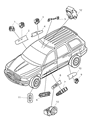 Jeep Power Window Switch Diagram - 4602342AF