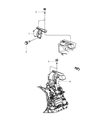 Chrysler 200 Transmission Mount Diagram - 68084349AC