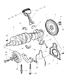 Dodge Viper Crankshaft Thrust Washer Set Diagram - 4723538AB