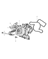 Chrysler Aspen Water Pump Diagram - 53022192AF