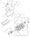 2000 Dodge Caravan Cylinder Head Diagram - MD363615