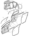 2004 Chrysler Pacifica Door Seal Diagram - WT91XXXAB