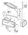 Jeep Mirror Switch Diagram - 55076401