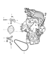 Chrysler PT Cruiser Alternator Diagram - 5033054AC