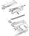 Chrysler Crossfire Front Cross-Member Diagram - 68000962AA