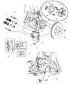 2001 Dodge Neon Brake Caliper Diagram - 5019521AA