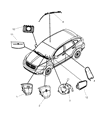 2008 Dodge Caliber Air Bag Diagram - 55351257AA