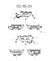 2008 Dodge Nitro Exhaust Manifold Diagram - 53013836AB