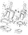 2006 Jeep Liberty Seat Cushion Diagram - 1BD131J3AA