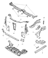 Dodge Neon Front Cross-Member Diagram - 5290203AB