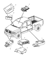 Dodge Ram 1500 Air Bag Control Module Diagram - 5084006AC