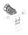 Ram 4500 Transmission Mount Diagram - 52122336AD