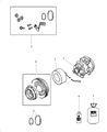 Jeep Grand Cherokee A/C Compressor Diagram - R5111096AC