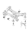 Jeep Crossmember Bushing Diagram - 68174983AC