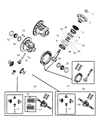 Jeep Wrangler Differential Bearing Diagram - 68401228AA