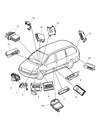 Chrysler Air Bag Control Module Diagram - 4896058AC