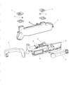 Dodge Ram Wagon Blend Door Actuator Diagram - 4261107AB