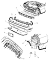 2010 Dodge Challenger Bumper Diagram - 68048308AA