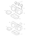 2022 Ram ProMaster City Seat Cushion Diagram - 68275693AA