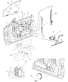 Dodge Durango Window Regulator Diagram - 55256418AM