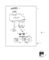 Ram Brake Master Cylinder Diagram - 68453776AA