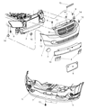 Dodge Caliber Bumper Diagram - 5183407AB
