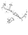Chrysler Sebring EGR Valve Diagram - 4591814AB