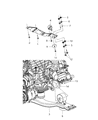 Chrysler Engine Mount Diagram - 68092895AA