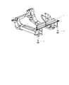 Dodge Nitro Front Cross-Member Diagram - 52109889AE