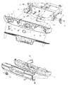 2006 Dodge Ram 2500 Bumper Diagram - 55077107AH