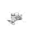 Chrysler Cirrus Brake Master Cylinder Reservoir Diagram - 4762595