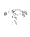 Dodge Ram 2500 Fuel Injector Diagram - 68000876AA