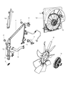Jeep Liberty Engine Cooling Fan Diagram - 55116884AA